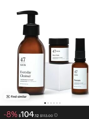 Skin Amber and Black 3-Piece Cleansing & Serum Set